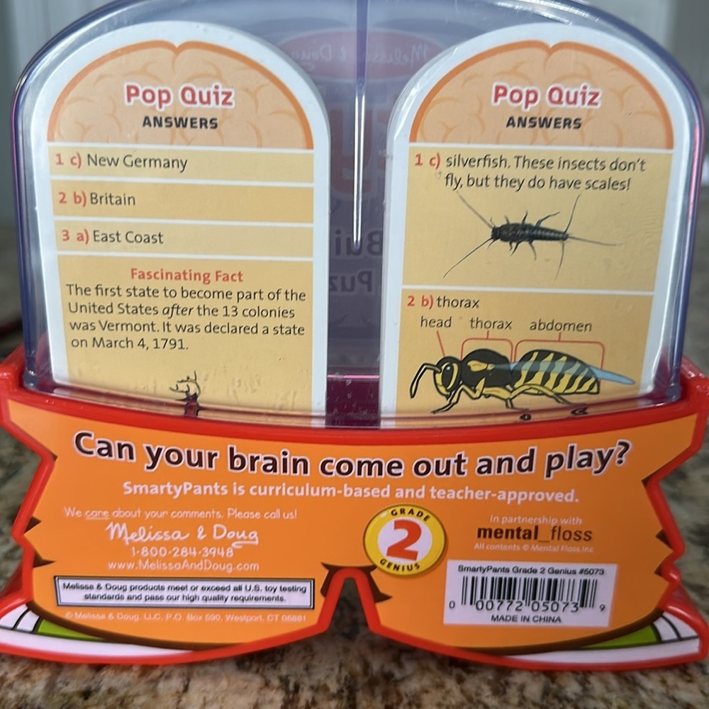 Melissa & Doug Smarty Pants - 2nd Grade Card Set New — image 2 of 2